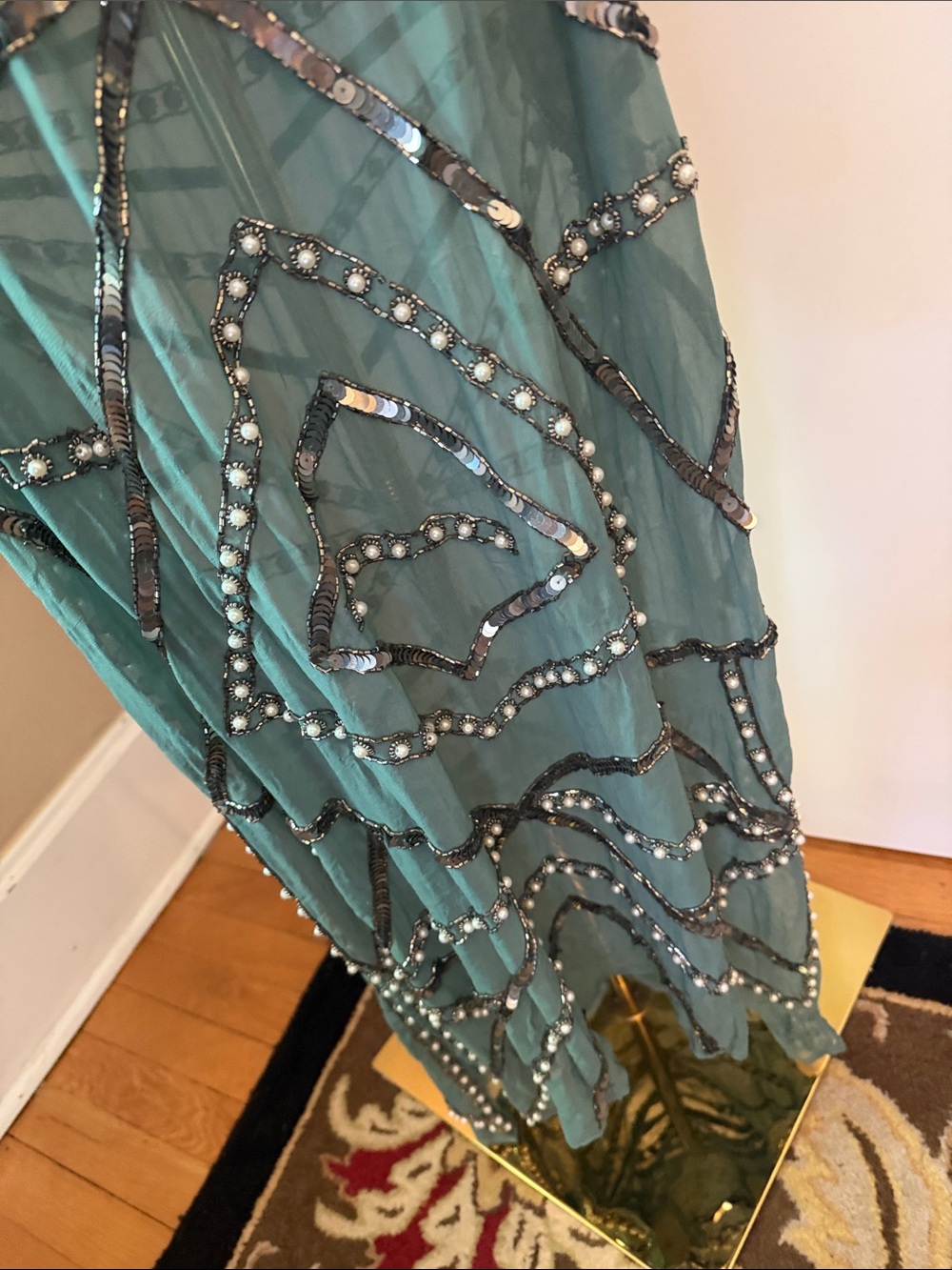 Free People X Jen’s Pirate Booty Space Odyssey Embellished Pearl Kaftan Dress - Picture 6 of 11